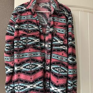 Pink and Black Patterned Jacket
